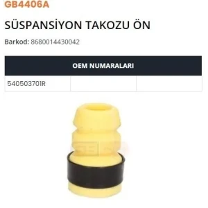 SÜSPANSİYON TAKOZU CLIO III-IV-CAPTUR I-MODUS-ZOE 0.9-1.2-1.5 DCI-1.6