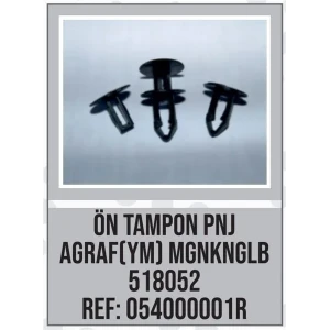 ÖN TAMPON PANJUR AGRAFI MEGANE KANGOO CLIO YM