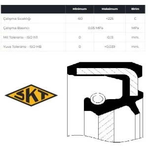 METRİK-DÖNER MİL KEÇESİ DİĞER - ÖLÇÜ:19X35X7X L3L SAĞ