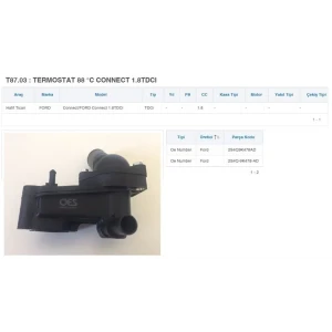 TERMOSTAT 88 °C CONNECT 1.8 TDCI