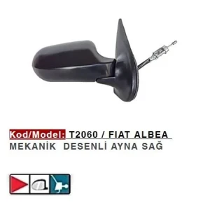DIŞ DİKİZ AYNASI SAĞ MEKANİK ALBEA PALIO