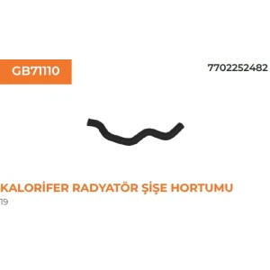KALORİFER RADYATÖR ŞİŞE HORTUMU RN19 1,4-1.6 D 7702252482