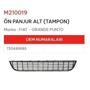 PANJUR ÖN ALT GRANDE PUNTO