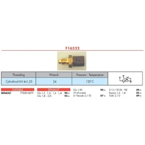 HARARET MÜSÜRÜ 2 FISLI R9 R19 R21 CLIO KANGOO MEGANE YM - GARANTİSİ YOKTUR