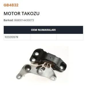 MOTOR TAKOZU MEGANE IV