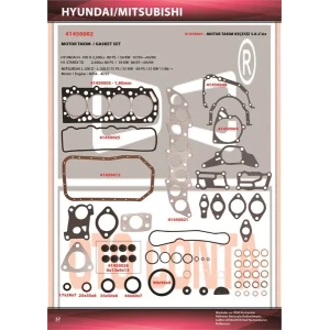 TAKIM CONTA FULL MITSUBISHI MITSUBISHI MOTOR FULL TAKIM CONTA KEÇELI 4D55-D456 MD050092