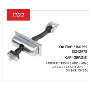 KAPI GERGISI CORSA D E 3 KAPI 3 DOOR 5160259 13242975