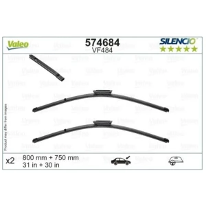 SİLENCİO X-TRM FLAT BLADE (MUZ TİPİ) SİLECEK VM484 (X2) (800+750 MM) CITROEN C4 PICASSO (08 - )