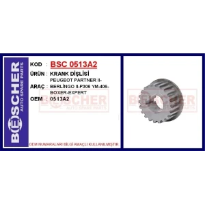 KRANK DİŞLİSİ PEUGEOT PARTNER II-BERLİNGO II-P306 YM-406-BOXER-EXPERT