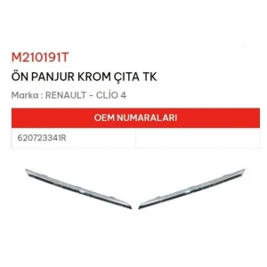 TAMPON IZGARASI ÜST ÖN CLIO III TAKIM