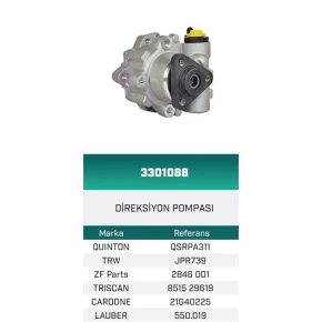 DİREKSİYON POMPASI HİDROLİK SUPERB 1.8T-SUPERB 2.5TDI HATTAT/HEMA