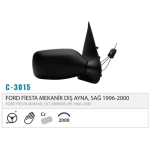 DIŞ DİKİZ AYNASI MEKANİK SAĞ FİESTA 98-01 M003.301 5
