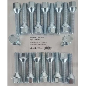 BİJON CİVATASI GALVANİZ AA17 - M12 x 1,25 x 50 10.9