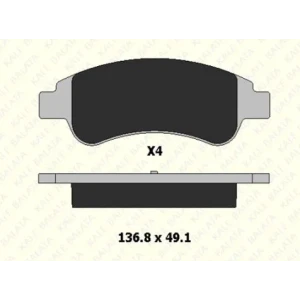 FREN BALATASI ÖN CITROEN BERLINGO PANELVAN/VAN C2 C3 II C4 C-ELYSEE II XSARA PICASSO 24101 190 24 ANS KD13 2410119024ANSKD13