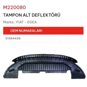 TAMPON ALT DEFLEKTÖRÜ EGEA