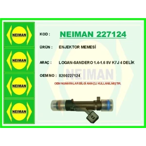 ENJEKTOR MEMESİ LOGAN-SANDERO 1.4-1.6 8V K7J 4 DELİK
