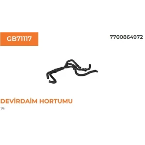 EŞANJÖR BAĞLANTI HORTUMU RN19-D 1.9 D 7700864972