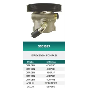 DİREKSİYON POMPASI HİDROLİK BERLINGO 1.4I/1.6/ 1.8D/1.9 D/2.0 142mm 96--BERLINGO 2.0 HDI 96-- 142 mm 405 Çap142 mm 92--PARTNER 2.0 HTI 96-- 142 mm HATTAT-HEMA