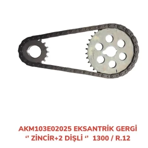 EKSANTİRİK ZİNCİRİ + KÜÇÜK BÜYÜK DİŞLİ R12 1300