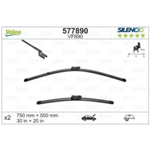 SİLENCİO X-TRM FLAT BLADE (MUZ TİPİ) SİLECEK VF890 (X2) (750+500MM) (ÖN) FORD TRANSIT BUS ; FORD TRANSIT BOX ; FORD TRANSIT PLATFORM/CHASSİS