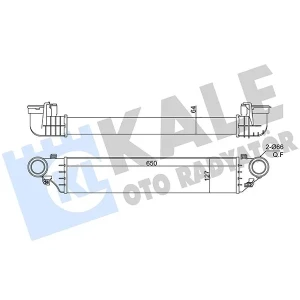 TURBO RADYATÖRÜ MERCEDES BENZ C-CLASS W203/W209 C1 80-200CDI C200 KOMP 02<07 CLC-CLASS CL203 03<08 S203 02<07 CLK C209 02<09 A209 03<10 AT/MT BRAZING 64MM AL/BRZ 64 MM