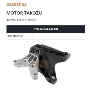 MOTOR TAKOZU 308 III-3008-508 II-5008-DS4-DS7-BERL INGO-PARTNER-RIFTER