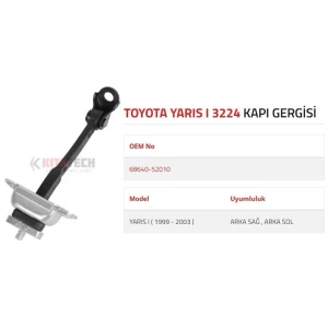 KAPI GERGİSİ YARIS I ARKA 1999 2003