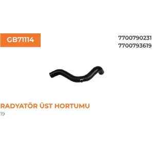 RADYATÖR ÜST HORTUMU RENAULT RN19 1,4 8V 770079023