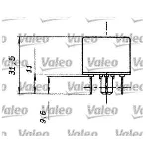 KÜBİK RÖLE 12V-25A 1RT REZİSTANSLI