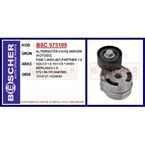 ALTERNATÖR KAYIŞ GERGİSİ (KÜTÜĞÜ) P206 1.4HDI-407-PARTNER 1.6 HDI-C3 1.6 16V-C5 1.6HDI-BERLINGO 1.6