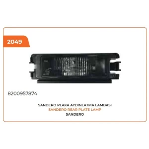 PLAKA AYDINLATMA LAMBASI DACİA SANDERO