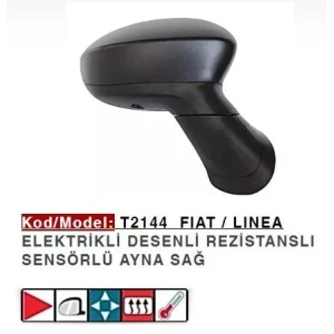 DIŞ DİKİZ AYNASI SAĞ ELEKTRİKLİ LINEA 7 FİŞLİ