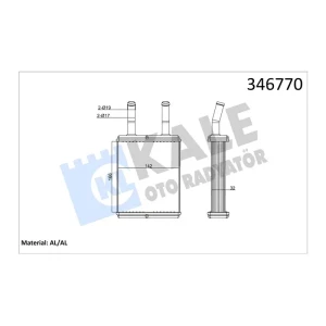 KALORİFER BRAZING HYUNDAI LANTRA PONY EXCEL