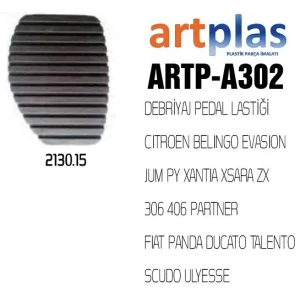 DEBRİYAJ PEDAL LASTİĞİ CITROEN BELINGO EVASION JUM PY XANTIA XSARA ZX 306 406 PARTNER FIAT PANDA DUCATO TALENTO SCUDO ULYESSE