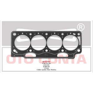 SİLİNDİR KAPAK CONTASI 3 DELIK MEGANE LAGUNA KANGOO MASTER TRAFIC VIVARO 1.9 DCI DTI F9Q