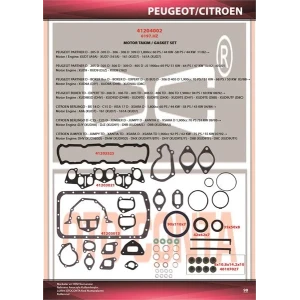 TAKIM CONTA FULL PARTNER 1.9 PEUGEOT 405 BERLINGO 1.9D FULL TAKIM VITON KEÇELI S.K.C'SIZ D9A-D9B-XUD9 DJZ-AJZ 0197.H5