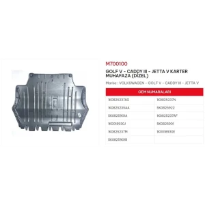 KARTER MUHAFAZASI DİZEL GOLF CADDY JETTA