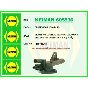 TERMOSTAT (KOMPLE) CLIO III-IV-FLUENCE-KANGOO-LAGUNA III-MEGANE II-III-SCENIC II-III (83C)
