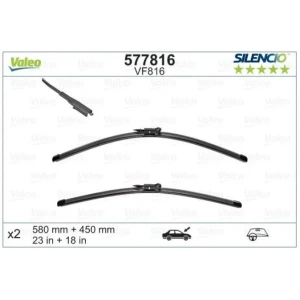 SİLENCİO X-TRM FLAT BLADE (MUZ TİPİ) SİLECEK VF816 (X2) (580+450MM) (ÖN) JAGUAR XJ (X351)