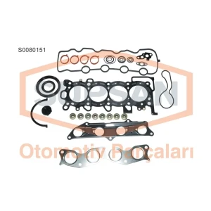 MOTOR TAKIM CONTA HONDA JAZZ II 1.4 8V ENG.(L12A1 - L13A1) KEÇELİ, SUPAP LASTİKLİ - SİLİNDİR KAPAK CONTALI