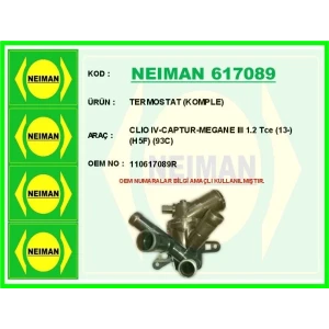 TERMOSTAT (KOMPLE) CLIO IV-CAPTUR-MEGANE III 1.2 Tce (13-) (H5F) (93C)