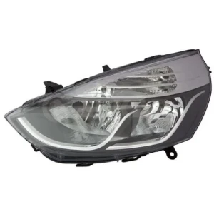 ÖN FAR SOL (H7/H1) ELEKTRİKLİ (ALT SİYAH+NİKELAJ ÇİZGİ) R.CLIO IV 2013-17