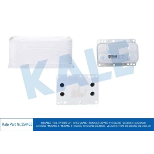 YAĞ SOĞUTUCU NISSAN X-TRAIL / PRIMASTAR - OPEL VIVARO - RENAULT ESPACE IV / KOLEOS / LAGUNA II / LAGUNA III / LATITUDE / MEGANE II / MEGANE III / SCENIC III / GRAND SCENIC III / VEL SATIS / TRAFIC II