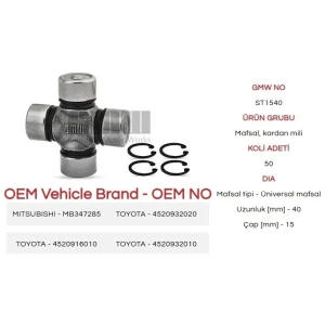 DİREKSİYON MAFSALLIMİL MAFSALI ÜNİVERSAL 15×40 MM