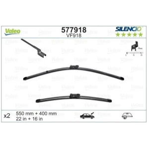 SİLENCİO X-TRM FLAT BLADE (MUZ TİPİ) SİLECEK (X2) (550+400 MM) FORD KA+