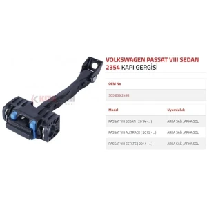 KAPI GERGİSİ PASSAT ARKA 2015-