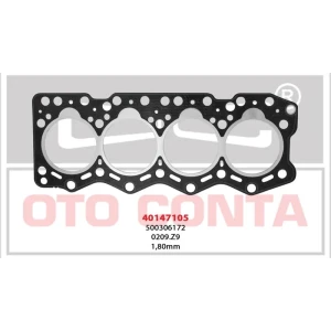 SİLİNDİR KAPAK CONTASI DUCATO 2.8 D S.K.C Ø96MM 2 DELIK DUCATO 2.8 D S.K.C Ø96MM 2 DELIK 1.80MM 8140.63 8140.23 500306172
