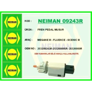 FREN PEDAL MUSUR MEGANE III - FLUENCE - SCENIC III