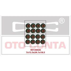 7×12.5×24.1×18.5 SUBAP KEÇESİ TAKIM 16 ADET CVFF-DRFA-UHFA-CVRA