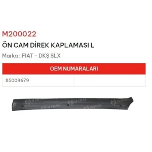 CAM DIREK KAPLAMASI ÖN SOL DKS SLX